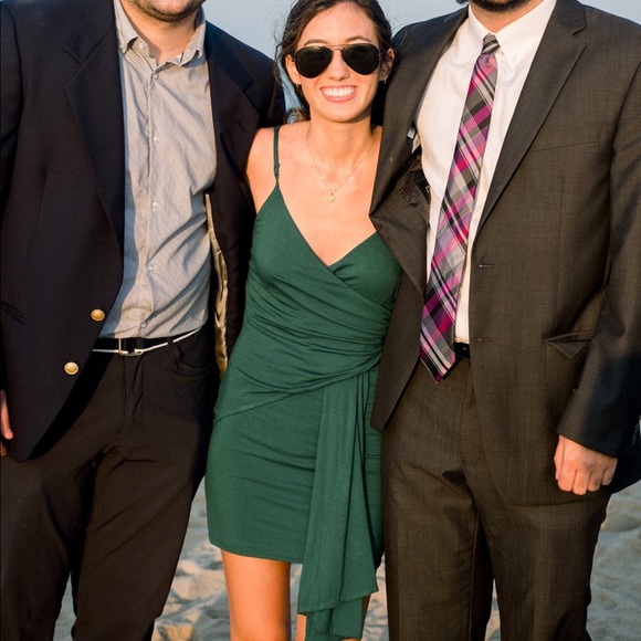 Keira Mini Dress in Emerald Green XXS - Picture 6 of 6